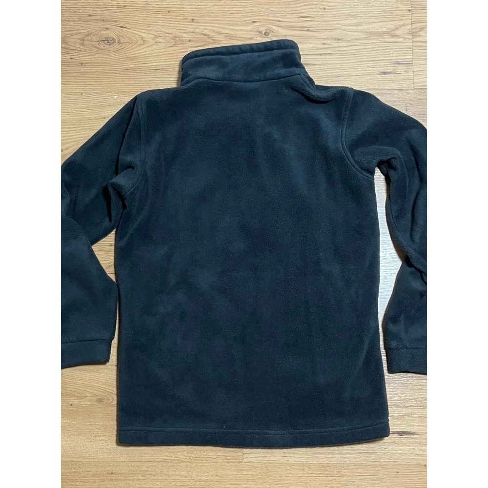Columbia Fleece Jacket Youth M 10/12 Black Full Zip Boys Girls Outdoor School